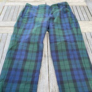 J Crew Factory Kallie Pant in Black Watch Plaid, Sz 12